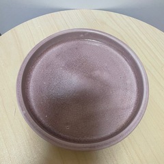 陶器鉢 オシャレ鉢 ロング鉢 ピンク鉢 縦長鉢 ドット柄の画像