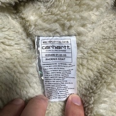 【Carhartt】カルハート デニム ボア襟ジャケットの画像