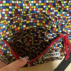 OUTDOOR マルチカラー チェック柄 リュックの画像