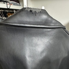 ZARA ブラック ライダースジャケットの画像