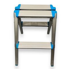 25Y049 ジ ピカコーポレーション アルミ製 踏台 脚立 PFC-57SB 2段 天板高さ57cm 最大使用質量 100kg 中古品の画像