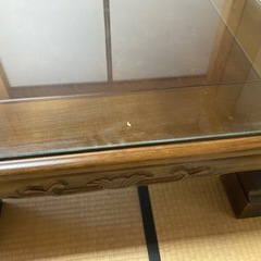 座卓 天ガラス板付きの画像