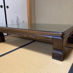 座卓 天ガラス板付きの画像
