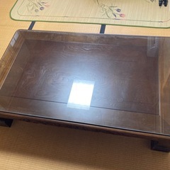 座卓 天ガラス板付きの画像