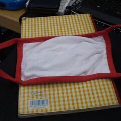スティッチ　布マスク　赤の画像