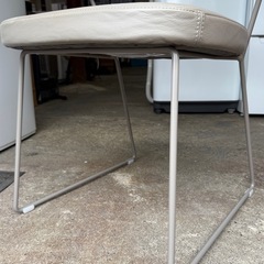 札幌市内配送可 Calligaris カリガリス コヌビア ニューヨーク ダニングチェア ソフトレザー カラー/トープ ②の画像