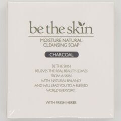 韓国製 洗顔用石鹸 be the skin チャコール 100g モイスチャーナチュラルクレンジングソープ ビーザスキン ニキビ 小じわ 保湿 手作り ハンドメード 石けん せっけん made in koreaの画像