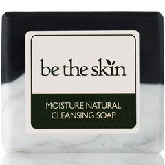 韓国製 洗顔用石鹸 be the skin チャコール 100g モイスチャーナチュラルクレンジングソープ ビーザスキン ニキビ 小じわ 保湿 手作り ハンドメード 石けん せっけん made in koreaの画像