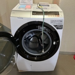 美品　日立　BD-SX110CL 最上位グレード　洗剤、柔軟剤自動投入　洗濯11k 乾燥6k 大容量　動作保証　　ドラム式洗濯乾燥機の画像