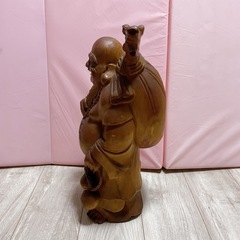 木彫　布袋様　 置物 縁起物 七福神　恵比寿様　大黒天の画像
