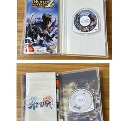 PSPソフト2つ　モンスターハンターポータブル2nd DISSIDIA FINAL FANTASYの画像