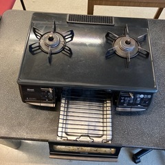 K2508-080  Rinnai ガステーブル  RTS61AWKR-R 2013年製 LPガス用 動作確認済み キズ汚れ有りの画像