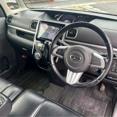 LA600S ダイハツ タント カスタムRS★総額27.8万円★外観良好 機関良好 ターボ ローダウン 純正アルミ 両側パワスラ 純正ナビ フルセグTV Bカメラ BT音楽 スマアシ iスト 修復歴なし！の画像