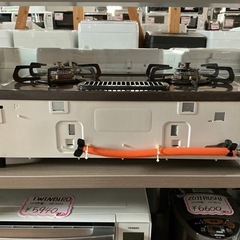 可愛い2色🤍🤎 1点物❗️　 Paloma 2019年製 IC-N86BHA-L 白・茶色 ガステーブル LPガスの画像