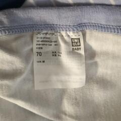 UNIQLO　ユニクロ　ベビー服　犬柄　ブルーの画像