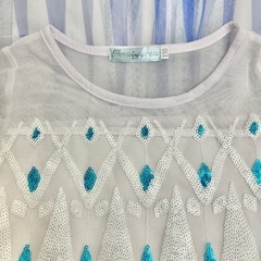 FROZENアナと雪の女王ワンピース　エルサドレス　中古美品！サイズ　120cmの画像