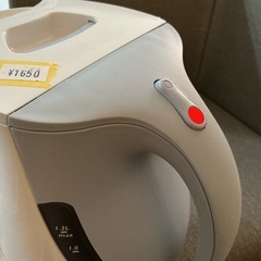 状態良いです😊👍　T-fal 1,2リットル 電気ケトル ジャスティン JUSTINE 白・水色の画像