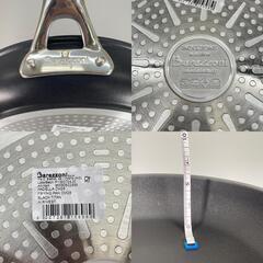 未使用品 Barazzoni バラゾーニ 85560602898 フライパン アルミ ブラック  BLACK TITAN ALLUMINIO IH対応【中古】【送料無料】の画像