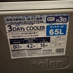 クーラーボックス　
保冷ケース　65Lの画像