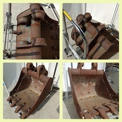 八5976《直接引取限定》ユンボー　油圧式ショベルカー用　バケットの画像