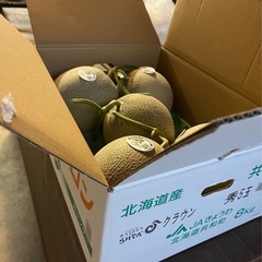 秀品らいでんメロン☆赤青食べ比べSetもお作り出来ます☆お盆帰省の手土産にも最適☆1玉バラ売価格の画像