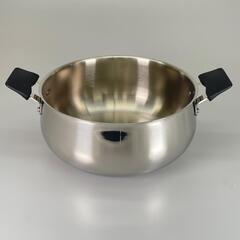 未使用品  301102024 両手鍋 ステンレス シルバー キャセロール 33-CARATI INOX 【中古】【送料無料】の画像
