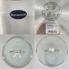 未使用品 Barazzoni バラゾーニ 両手鍋 シルバー IH対 マイレディ シチューポット（蓋付）【中古】【送料無料】の画像