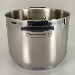 未使用品 Barazzoni バラゾーニ 33-CARATI INOX 170101020 両手鍋 ステンレス/シリコン シルバー ストックポット IH対応【中古】【送料無料】の画像