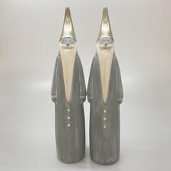 未使用品  038865 オブジェ セラミック グレー サンタクロース【中古】【送料無料】の画像