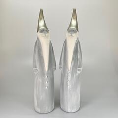 未使用品 Leonardo レオナルド 038865 オブジェ セラミック グレー サンタクロース【中古】【送料無料】の画像