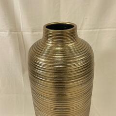 未使用品 Leonardo レオナルド 041340 インテリア セラミック ゴールド 花瓶　ベース【中古】【送料無料】の画像