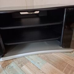 黒のスタイリッシュテレビ台　コーナー対応の画像