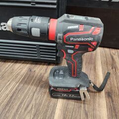 【中古】パナソニック Panasonic　充電式ドリルドライバーEZ1DD2J18D-R　アングルアタッチメントEZ9HX504付　エグゼナ EXENA【ハンズクラフト熊本けやき通り店】【店頭取引限定】の画像