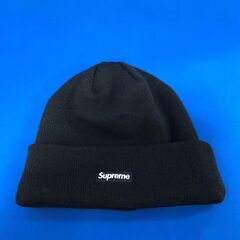 ジモティ割引有★【ジャングルジャングル岸和田店】SUPREME/NEW ERA 　ニット帽　ブラック　男女兼用　南大阪 岸和田市 貝塚市 泉佐野市 和泉市 忠岡町 熊取町の画像