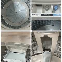 R356 ☀️ ジモティー限定特別価格！ TOSHIBA 洗濯機 （洗濯8.0㎏) 17年製 AW-8D5 ⭐ 動作確認済 ⭐ クリーニング済の画像