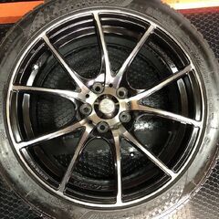 【NANKANG Sportnex NS-25 225/45R18】夏タイヤ【Weds Sport SA-10R 18インチ 7.5J5HPCD114.3+45】22年製 レヴォーグ S4等　(STJ003)の画像