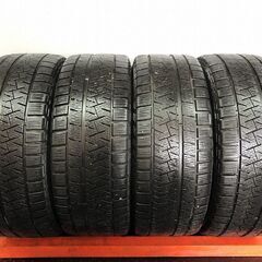 【PIRELLI ICE ASIMMETRICO PLUS 225/45R17】スタッドレス【アウディ A4 8K 純正ホイール 17インチ 7.5J5HPCD112+45】21年製 バリ溝 STJ006の画像