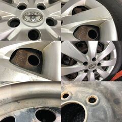 【BS BRIDGESTONE NEXTRY 195/65R15】夏タイヤ【トヨタ プレミオ 純正ホイール 15インチ 6J5HPCD100】20年製 プリウス流用可　(STK004)の画像