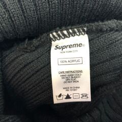 【ジャングルジャングル岸和田店】SUPREME　ニット帽　19AW GONZLOGO　ブラック　男女兼用　 岸和田市 貝塚市 泉佐野市 和泉市 忠岡町 熊取町の画像