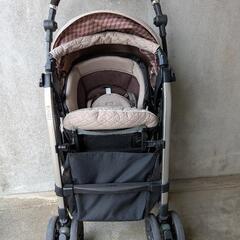 combi ベビーカー ネムリエ オート4キャス UE-630 ブランベージュの画像