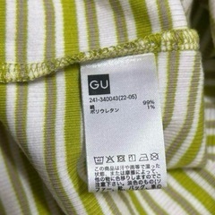 GU Tシャツ 半袖 ボーダー レディース　夏物の画像