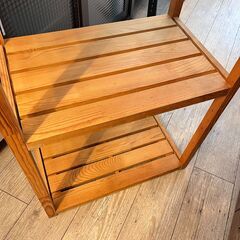 ウッドラック 3段 オープンシェルフ ラック 棚 横幅60cm 奥行cm 高さcm ★買取帝国 志木店の画像
