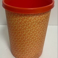 レトロポップ 花柄 プラスチック ごみ箱 5セットの画像