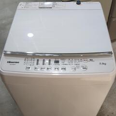 配送可【ハイセンス】5.5K洗濯機★2020年製　分解クリーニング済み/6ヶ月保証付き【管理番号10708】清の画像