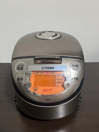 IH炊飯器】TIGER 炊きたてミニ JKO-G型（三合炊き・説明書付き