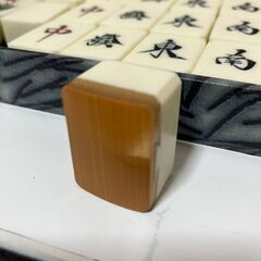 【中古玩具】ボードゲーム　麻雀パイ　箱なしの画像
