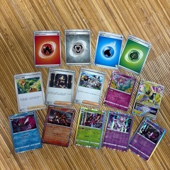 ポケカ５０枚set（キラカード、エネルギーカード、サポートカード）の画像