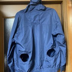 空調服　パーカータイプ　長袖　ネイビー　Lサイズ　中古品　洗濯済みの画像