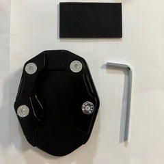 バイク　スタンドカバー　アルミ　ブラック　カスタムの画像