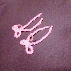 ハンドメイド　樹脂イヤリング　ビーズの画像